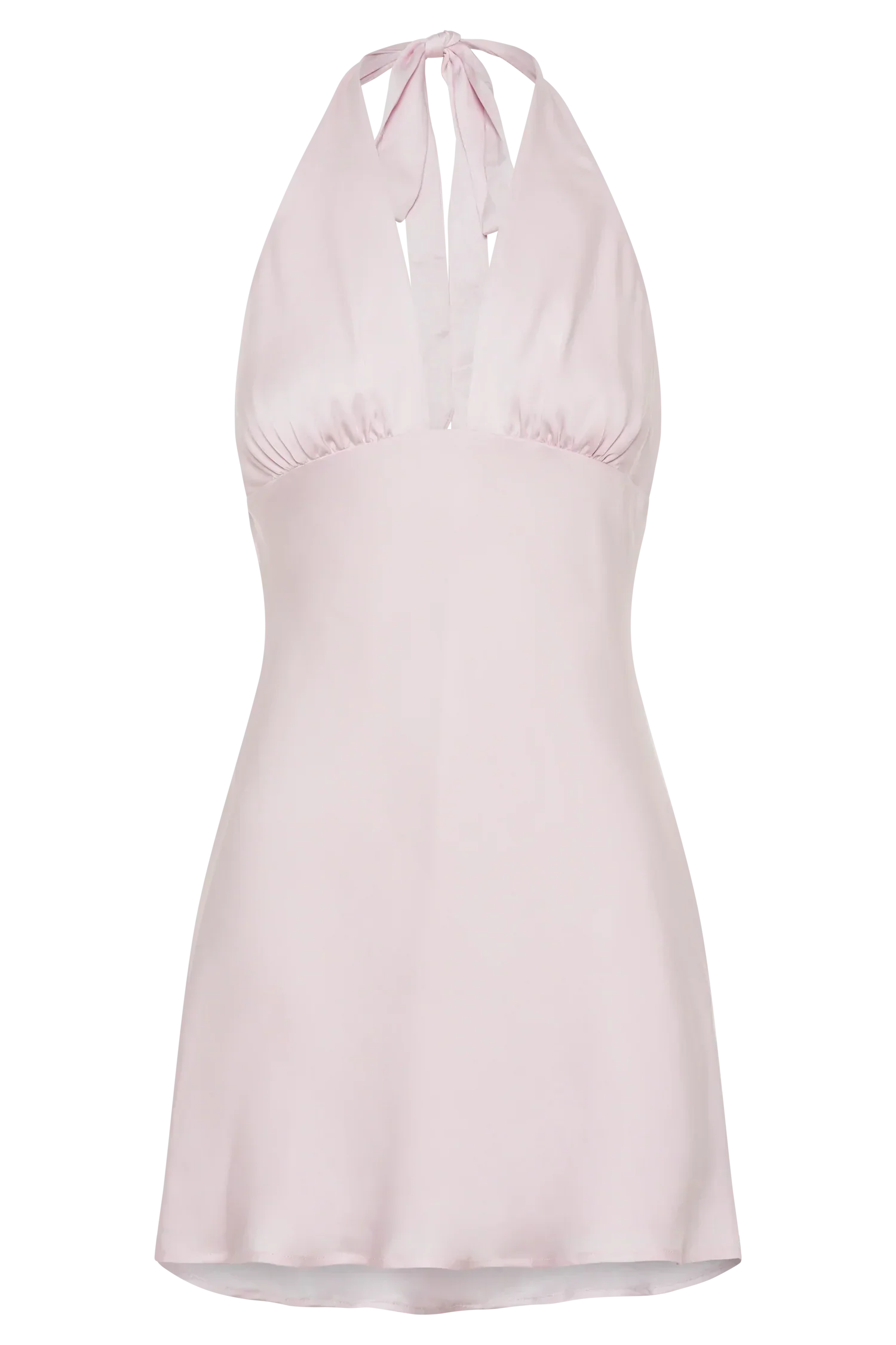 Aimee Halter Mini Dress - Fairy Floss Pink