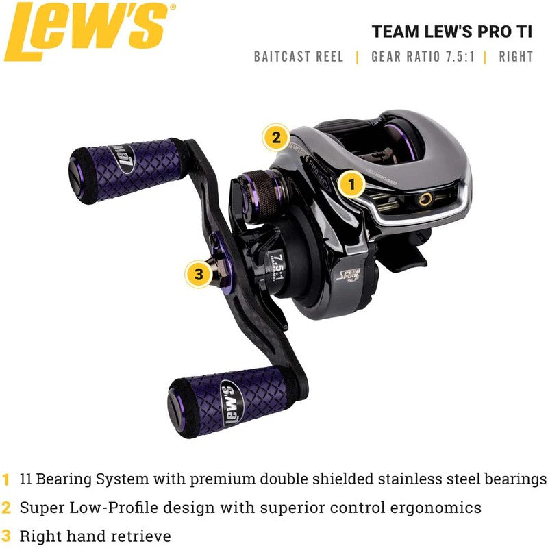 Team Lew's Pro TI Gen 2 Baitcasting Reel