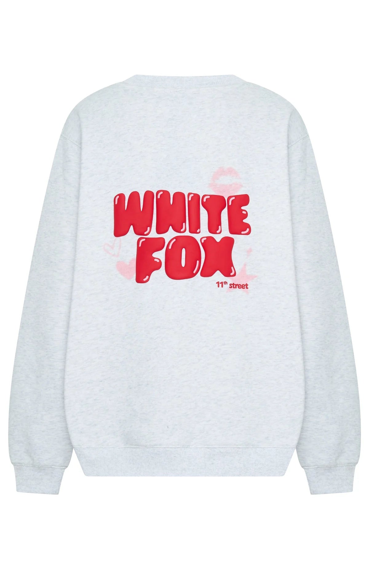 11th Street Sweet Kisses Oversized Sweater Cherry Glaze