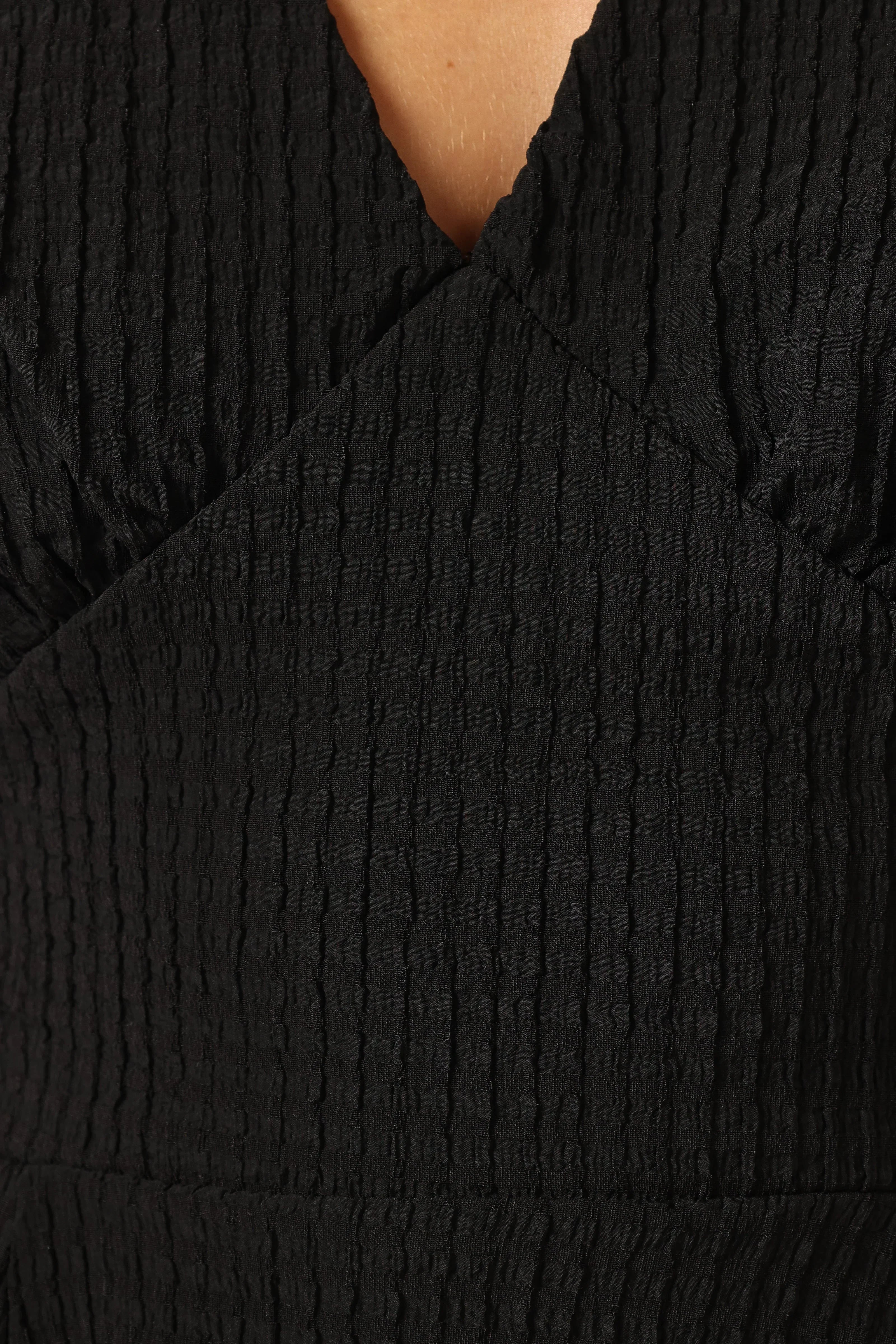 Max Short Sleeve Mini Dress - Black