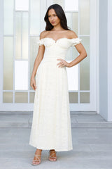 Soft Serve Off Shoulder Maxi Dress