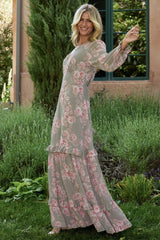 Liliana Maxi Dress | Dusty Sage + Rose