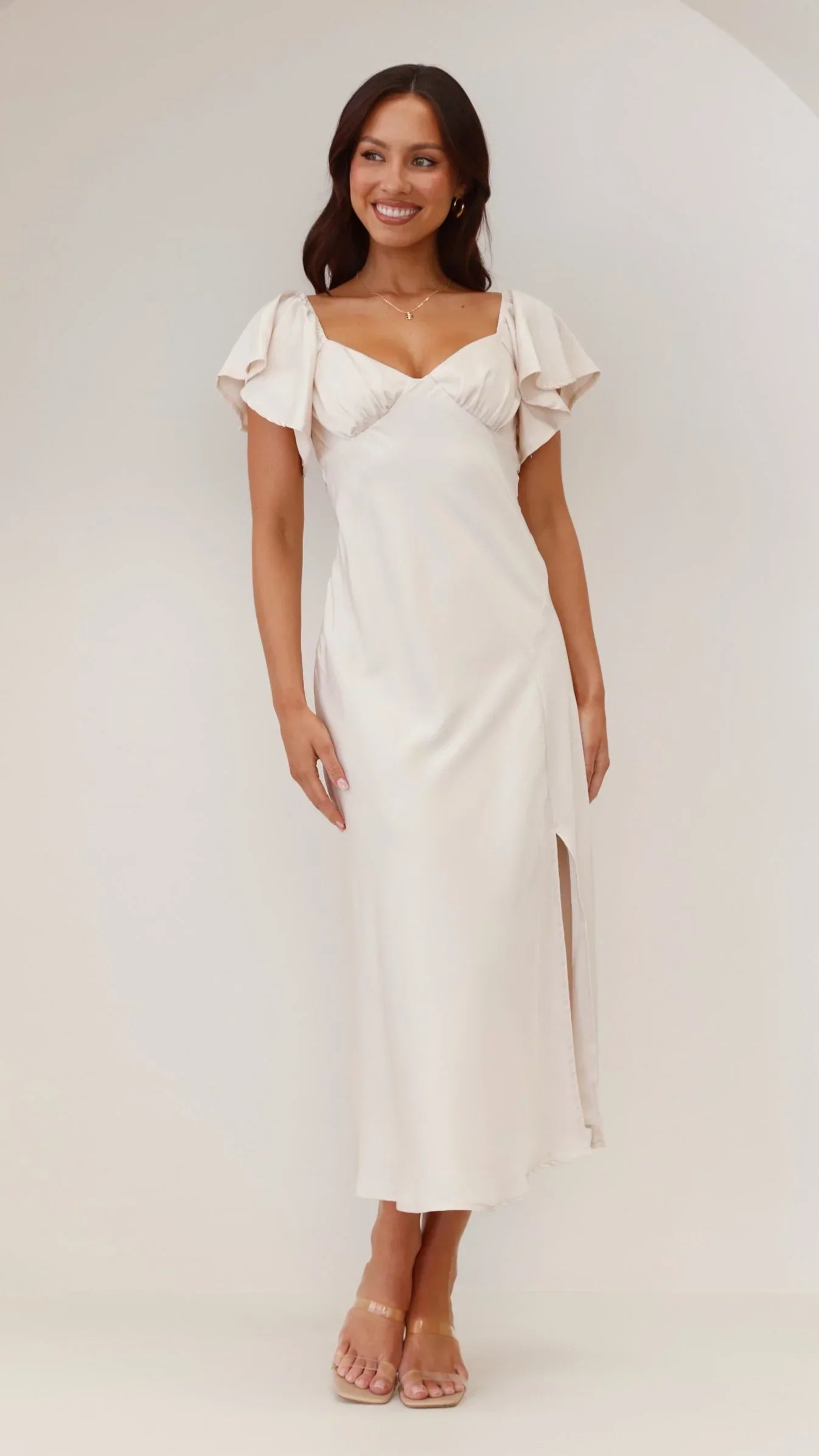 Louisa Midi Dress - Ivory