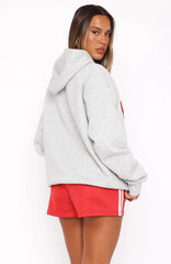 Give It Away Oversized Hoodie Dark Grey Marle