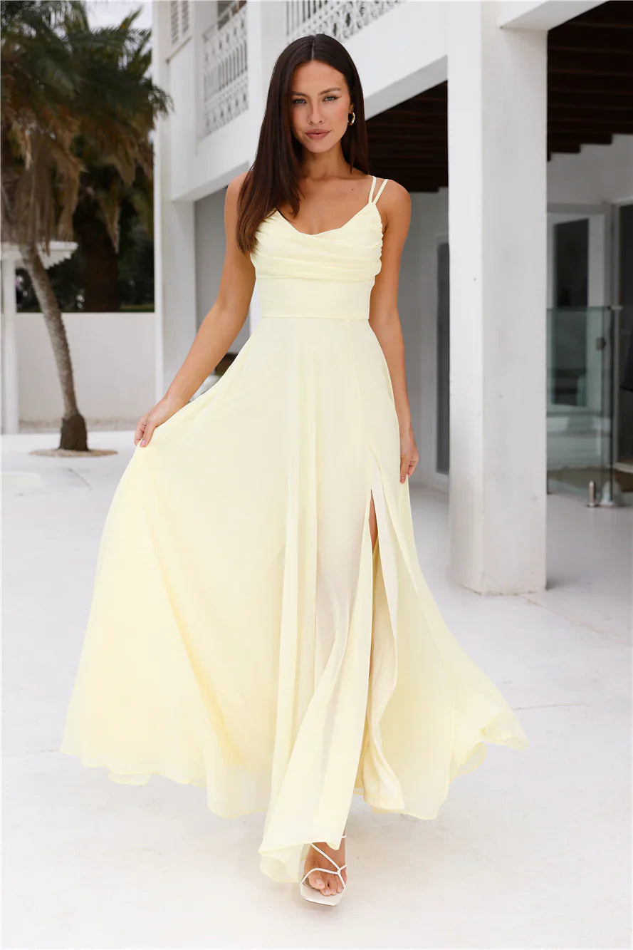 Frosted Bloom Maxi Dress