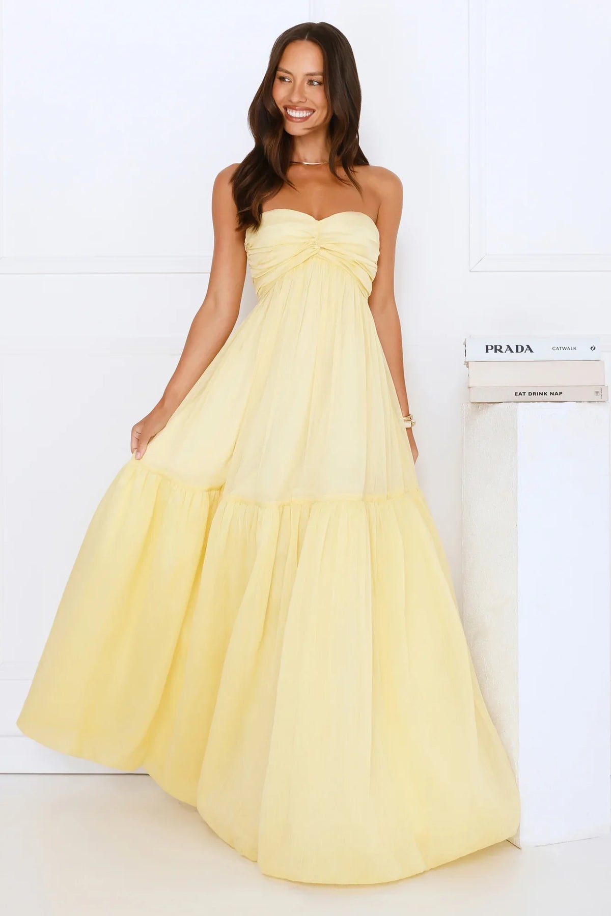 Unforgettable Style Strapless Maxi Dress