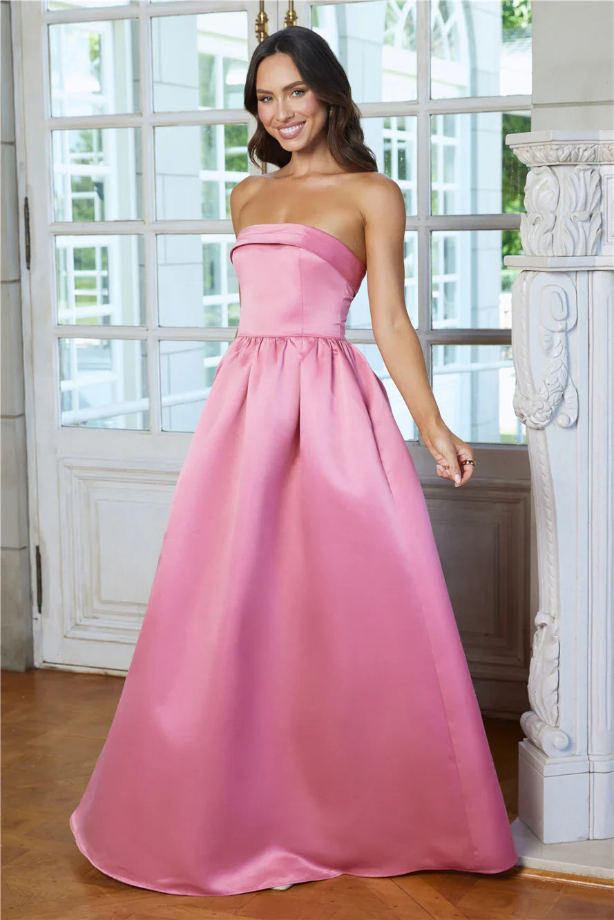 Elegance In Motion Strapless Maxi Dress