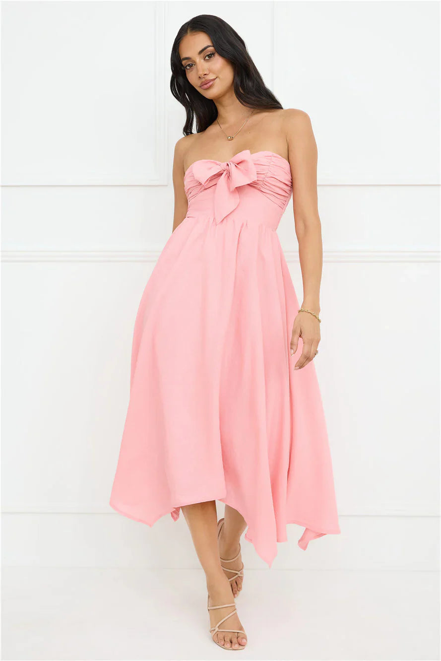 Saltwater Soul Strapless Midi Dress