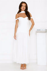 The Style Spotlight Off Shoulder Maxi Dress
