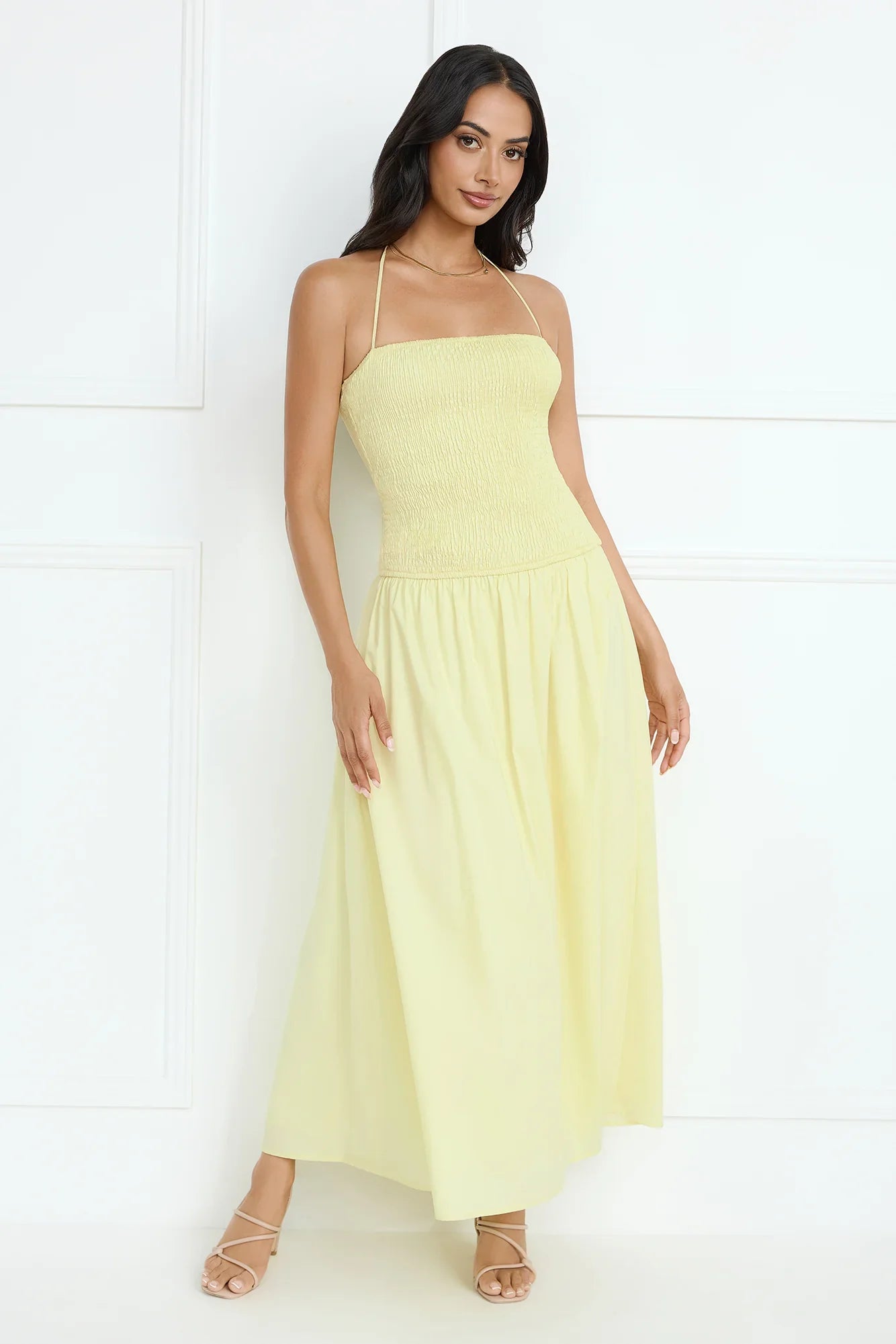 Unmatched Energy Halter Maxi Dress