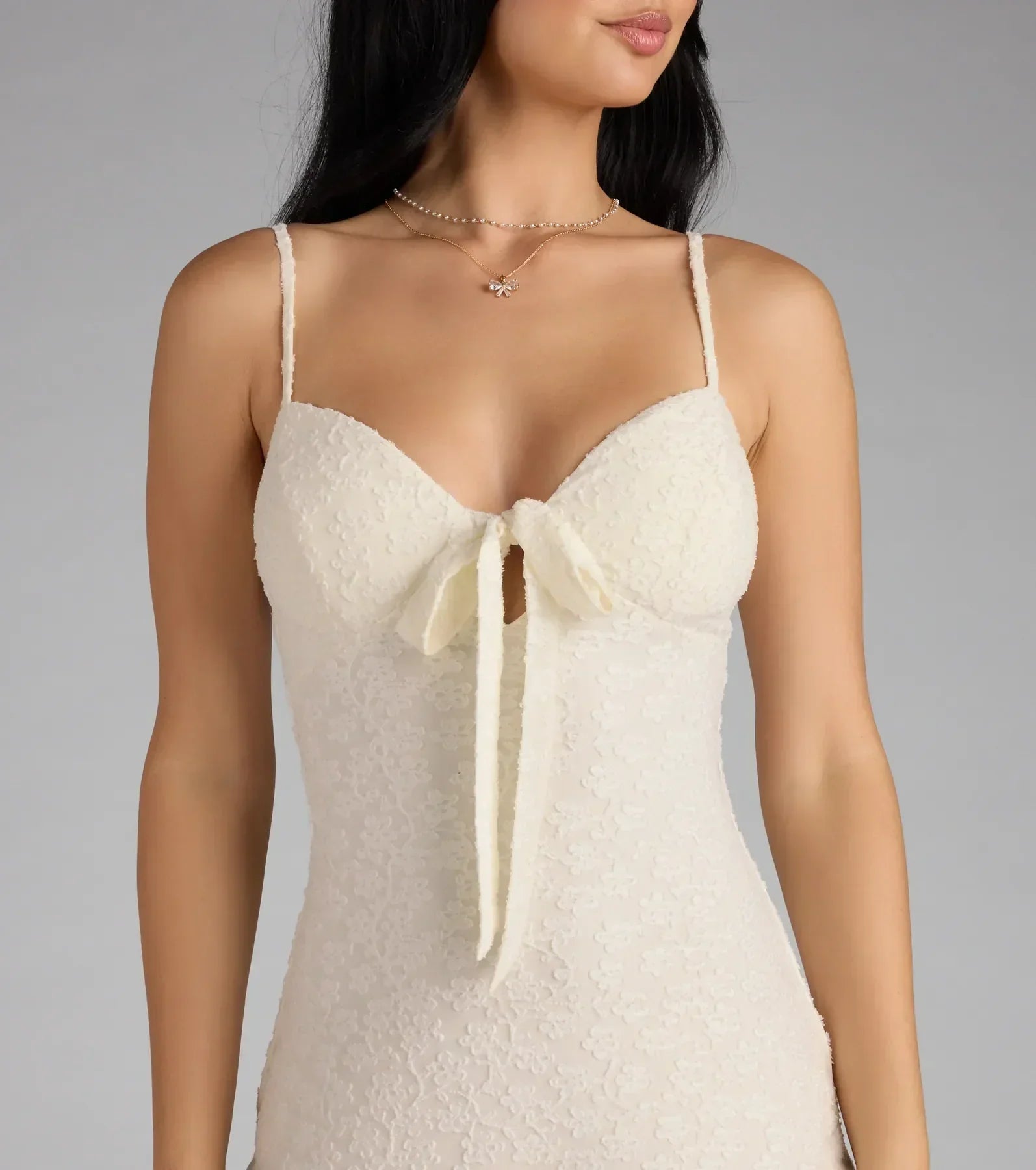 Adorable Vibe Ruffle Lace Mini Dress